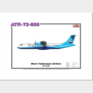 Avions de Transport Régional 72-600 - Mann Yadanarpon Airlines (Art Print) Posters and Art